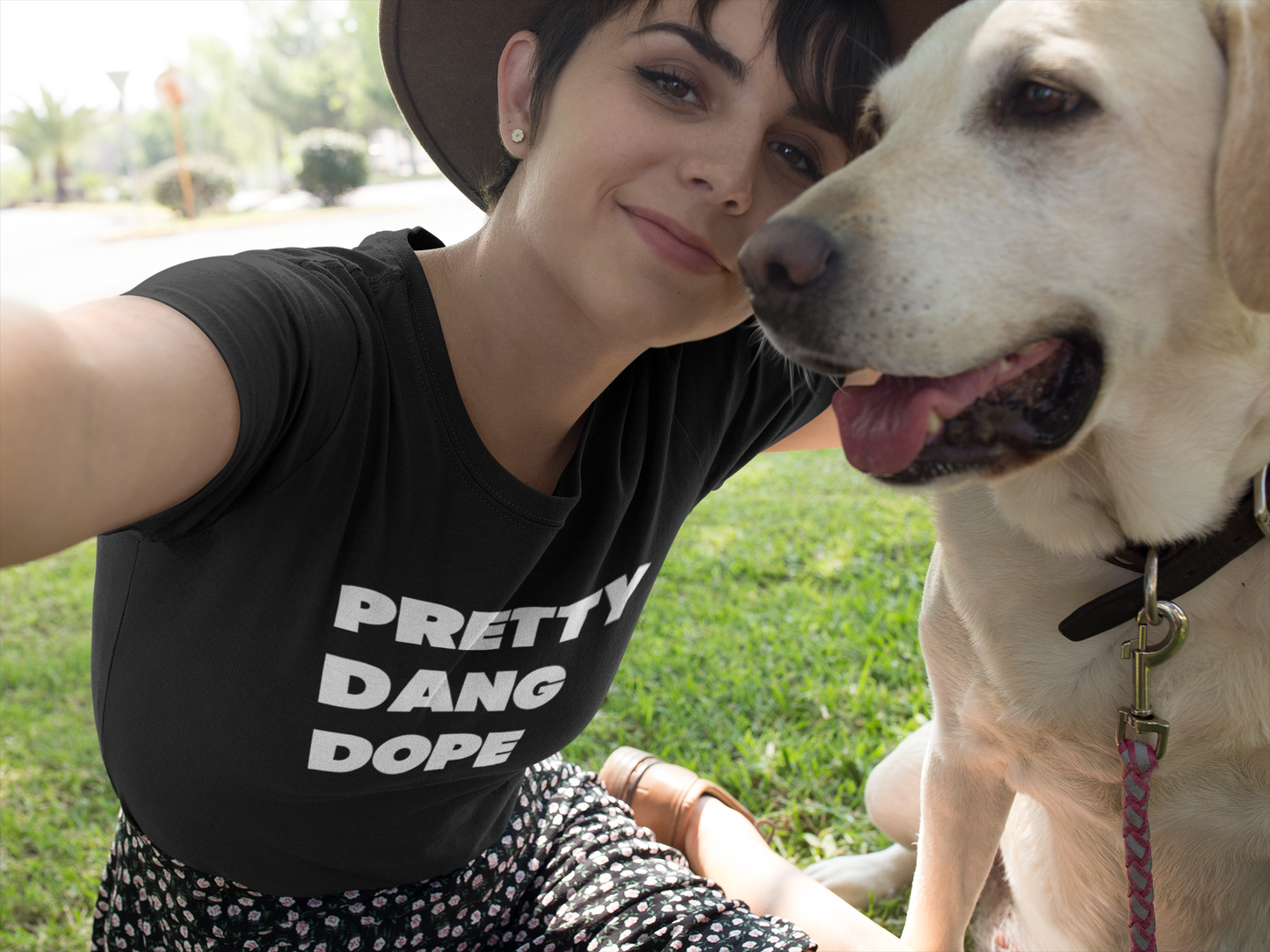 Women's Pretty Dang Dope Black T-Shirt