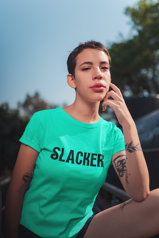 Women's Slacker Mint Green T-Shirt