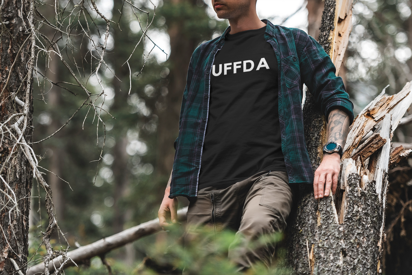 Men's Uffda Black T-Shirt