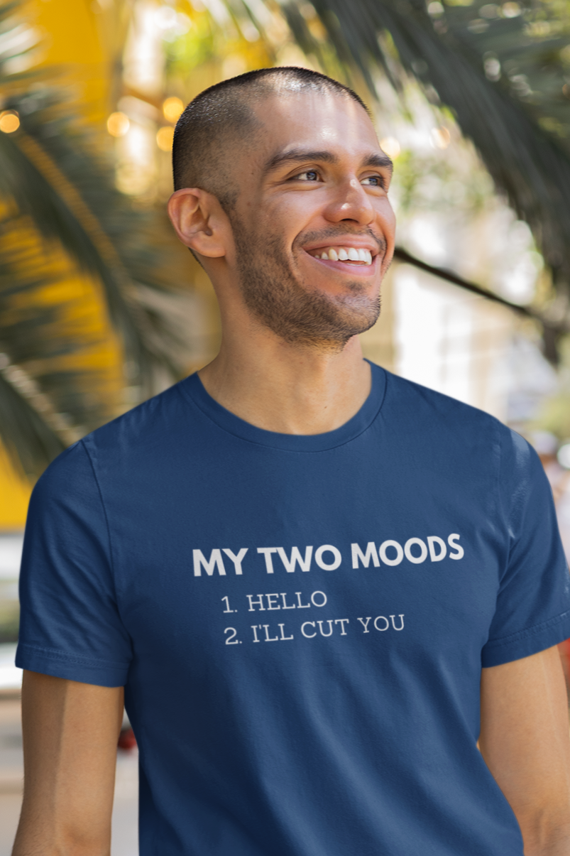 Men's My Two Moods Blue T-Shirt
