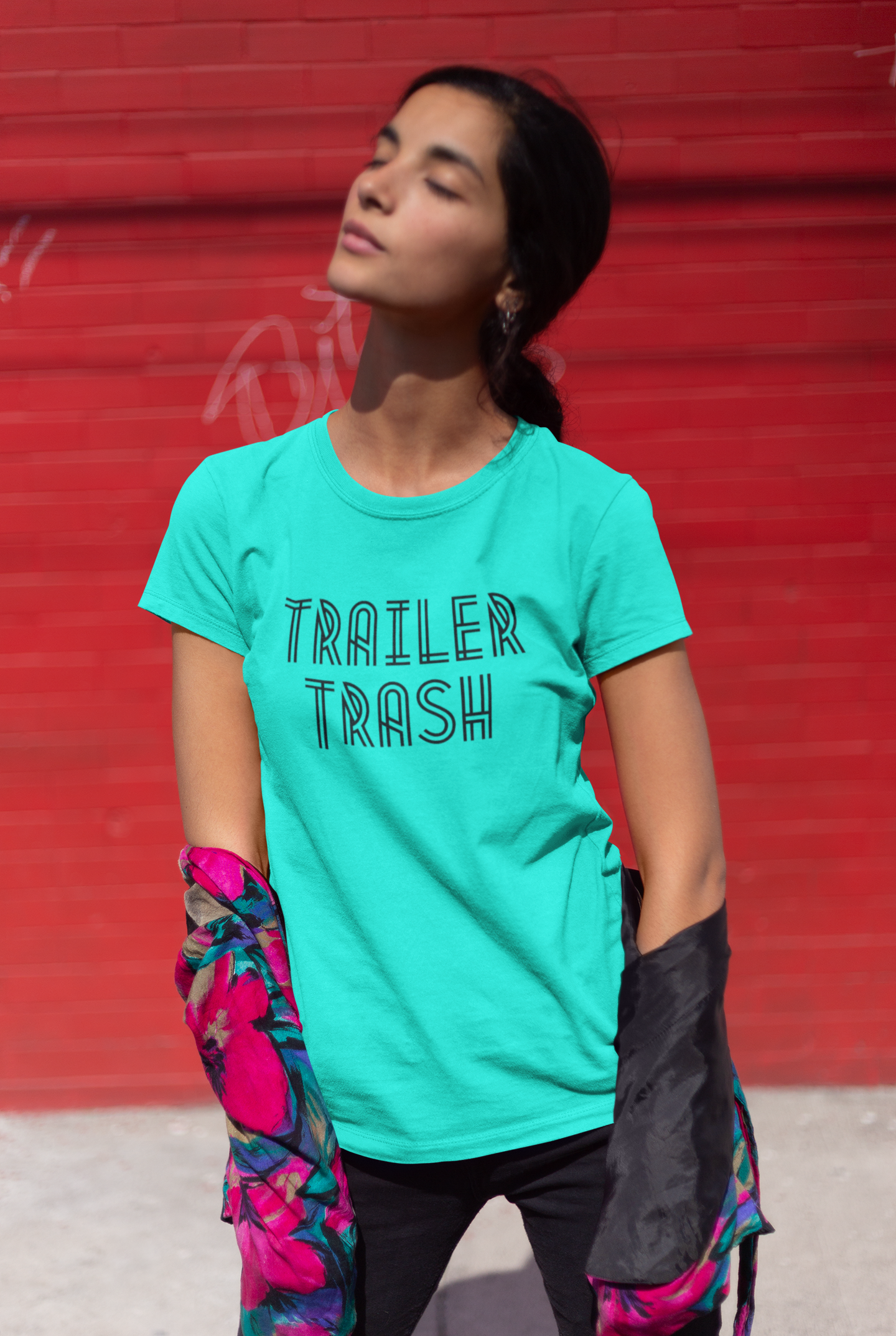 Women's Trailer Trash Mint Green T-Shirt