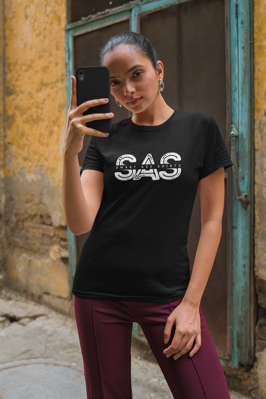 Womens Smart Ass Shirts Black T-Shirt