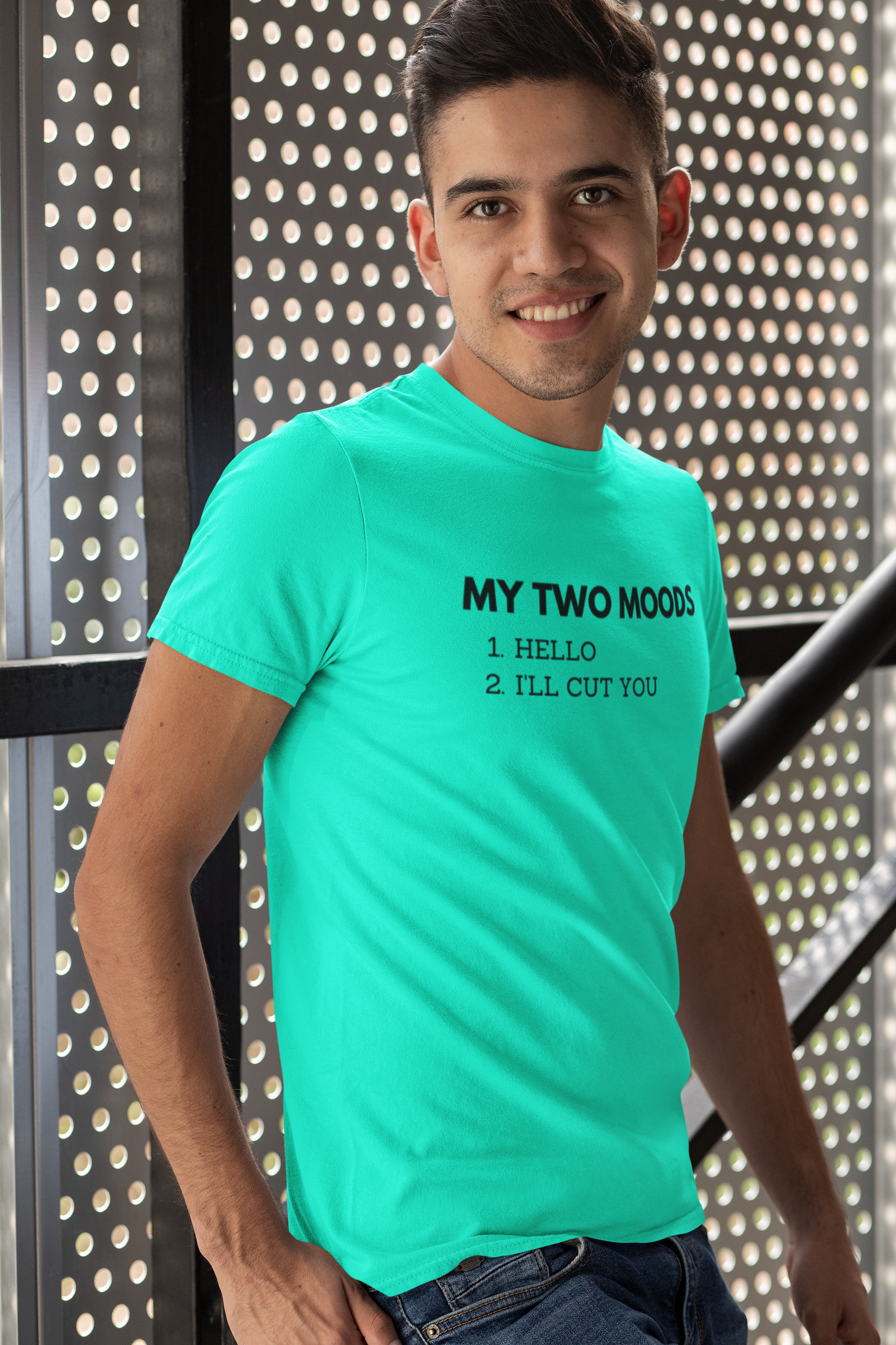 Men's My Two Moods Mint Green T-Shirt