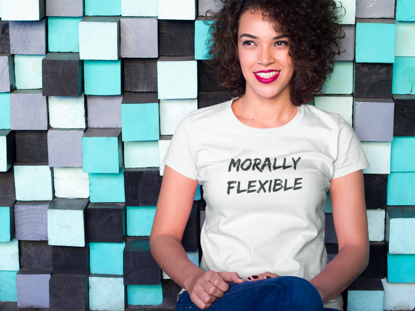Women's Morally Flexible White T-Shirt