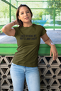 Women's Tired of Being My Wife's Arm Candy Green T-Shirt