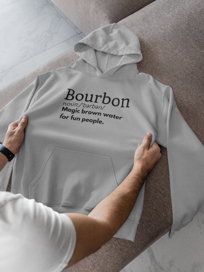 Men's Bourbon Definition Grey Hoodie