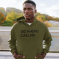 Men's Go Ahead Call HR Green Hoodie