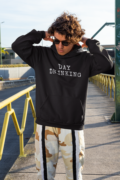 Men's Day Drinking Black Hoodie