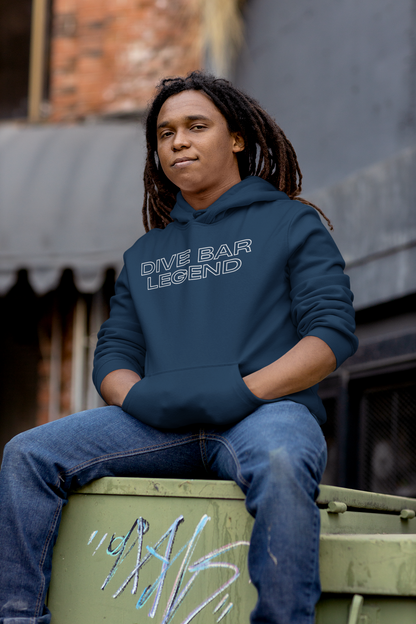 Men's Dive Bar Legend Blue Hoodie