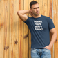 Men's Drunk Cigs Don't Count Blue T-Shirt