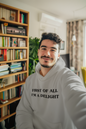 Men's First Of All I'm A Delight Grey Hoodie