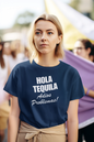 Women's Hola Tequila Adios Problemas Blue T-Shirt