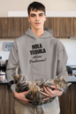 Men's Hola Tequila Adios Problemas Grey Hoodie