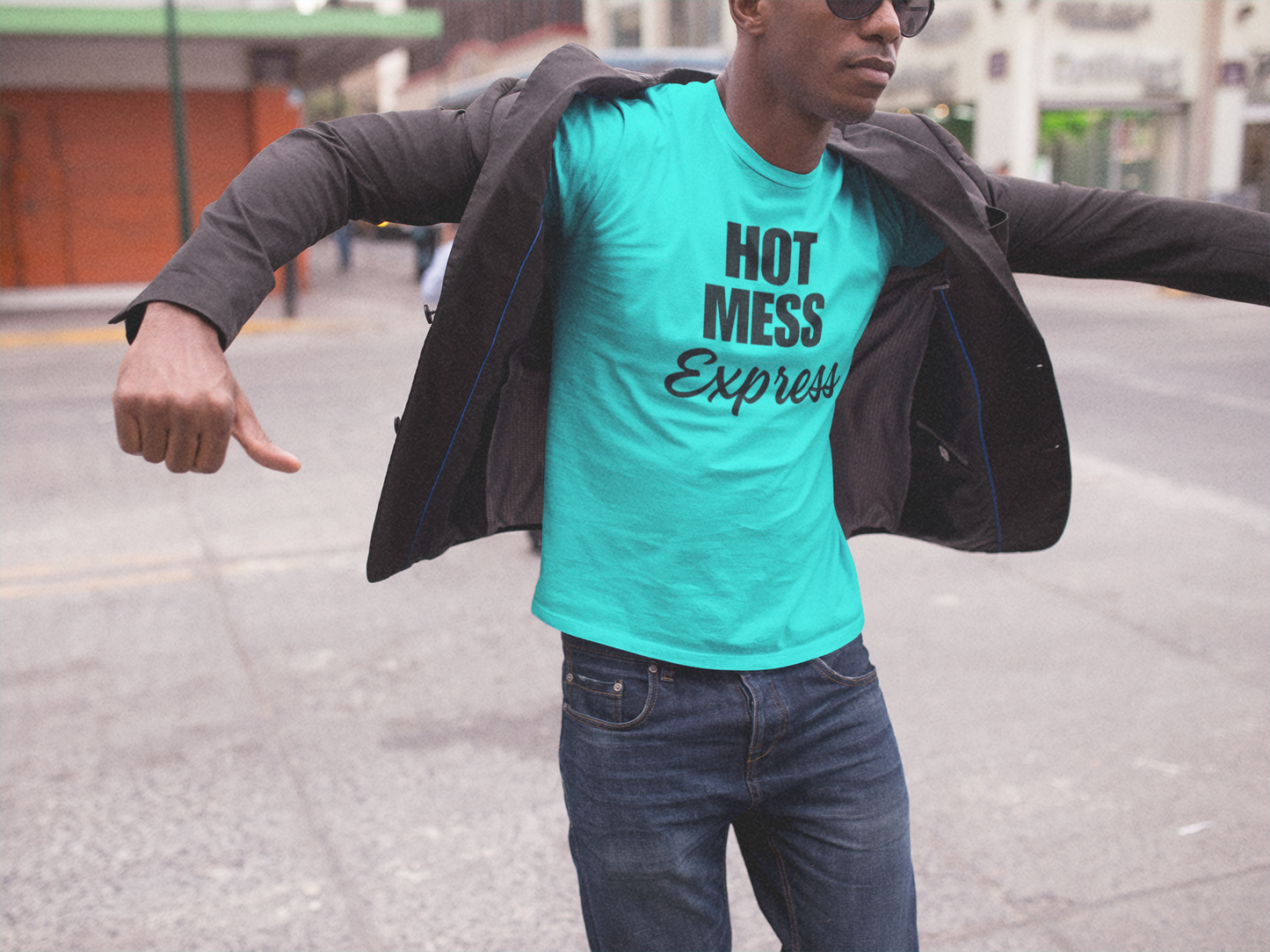 Men's Hot Mess Express Mint Green T-Shirt