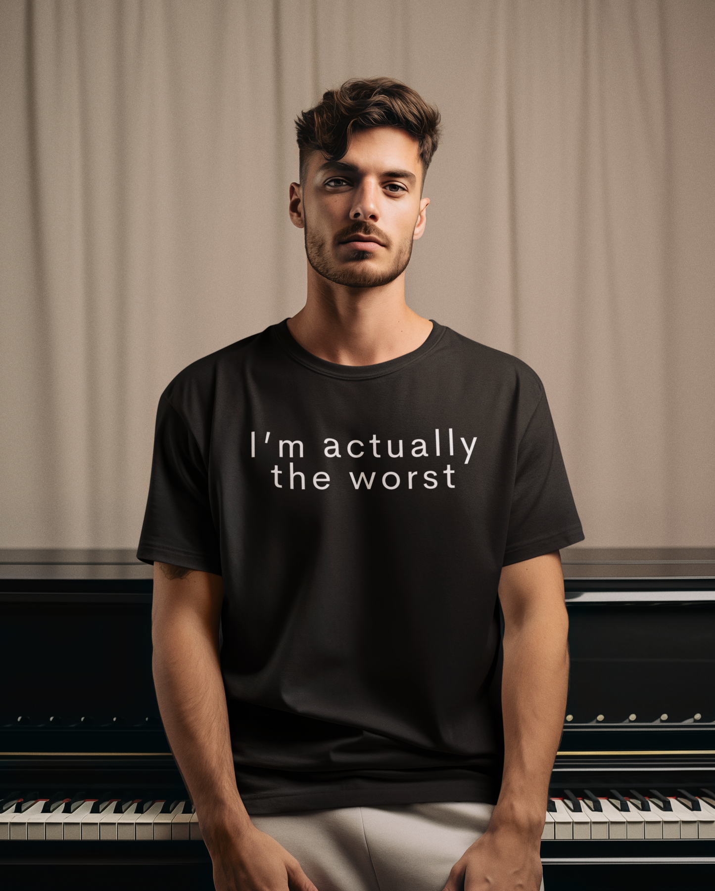 Men's I'm Actually The Worst Black T-Shirt