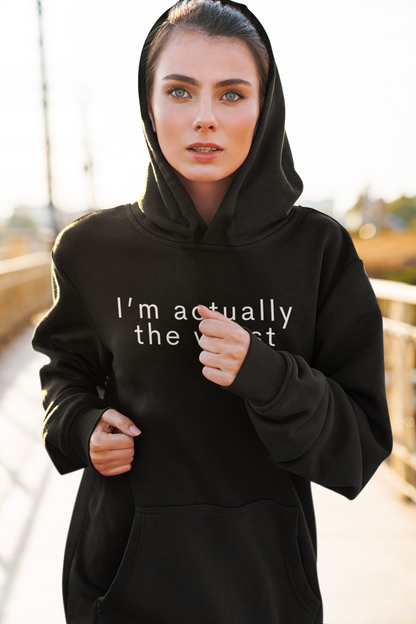 Women's I'm Actually The Worst Black Hoodie