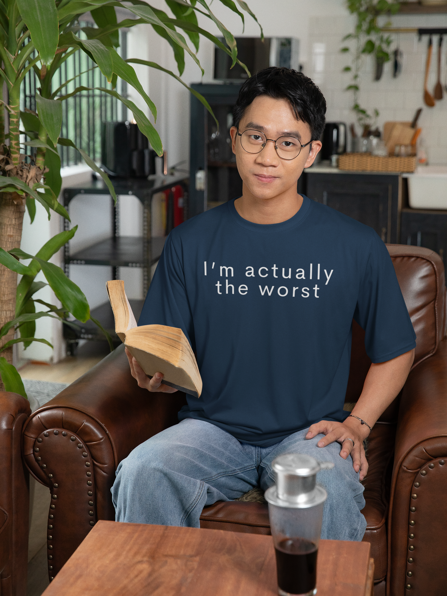 Men's I'm Actually The Worst Blue T-Shirt