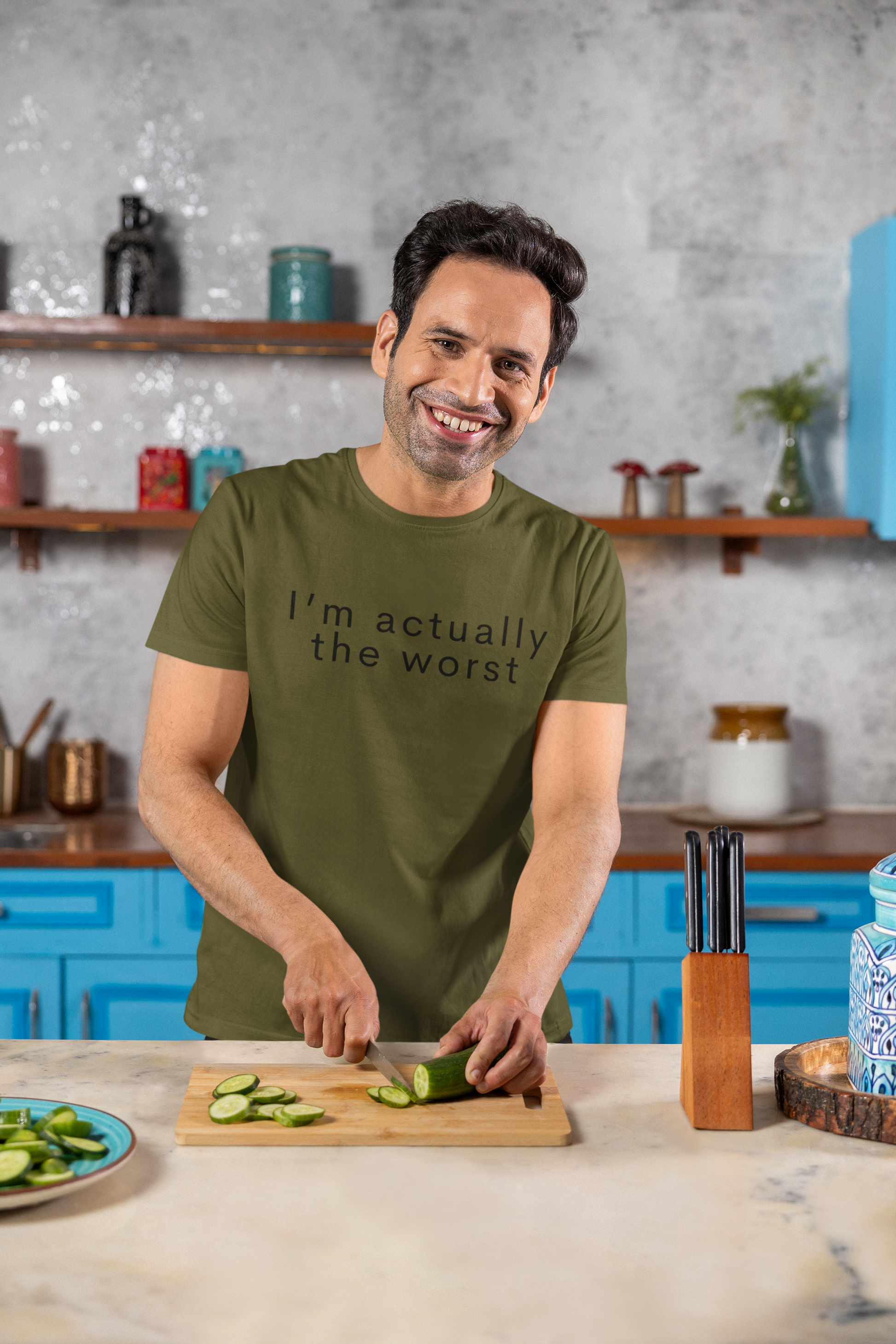 Men's I'm Actually The Worst Green T-Shirt