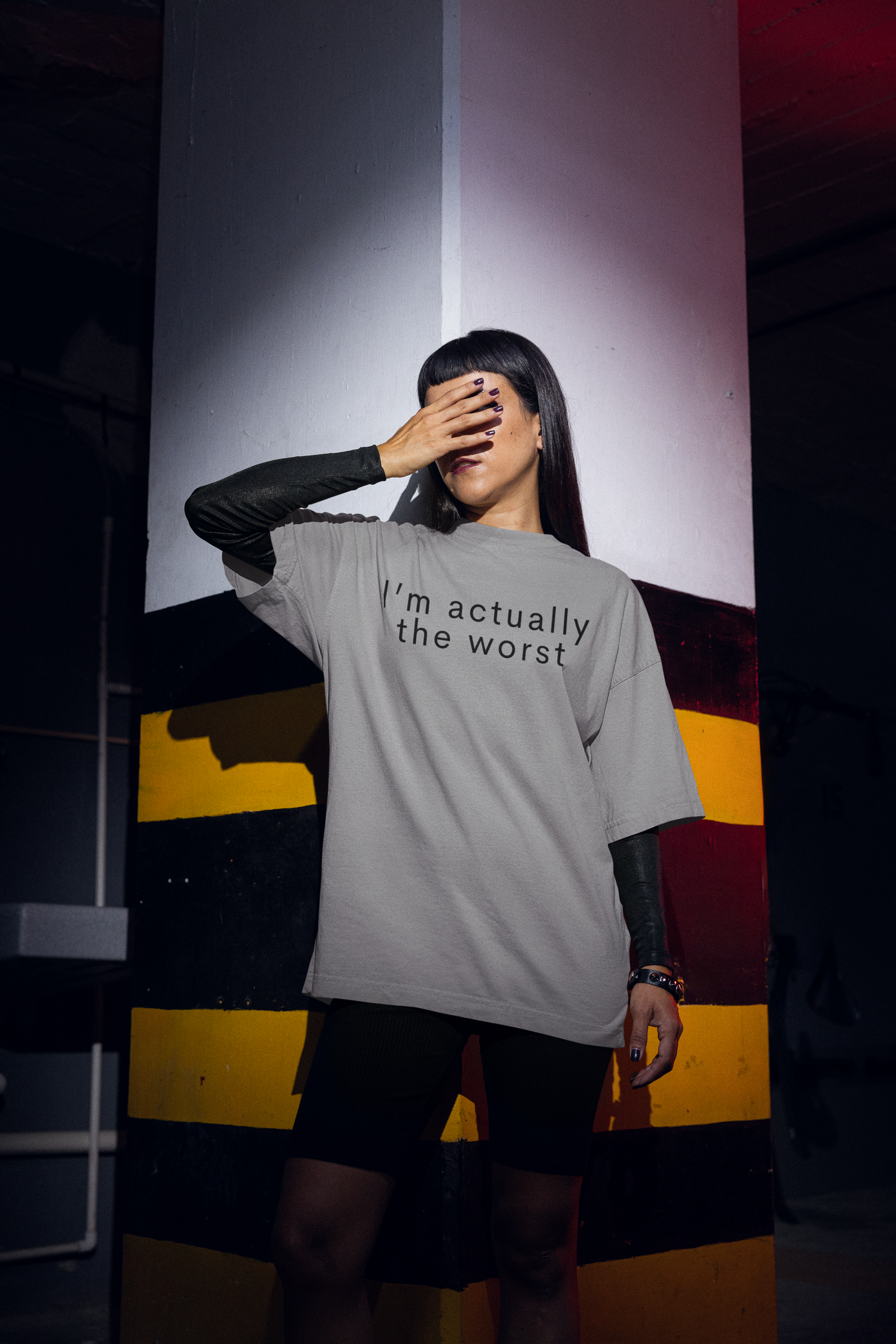 Women's I'm Actually The Worst Grey T-Shirt