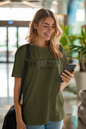 Women's I Don't Know I Just Work Here Green T-Shirt