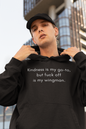 Men's Kindness Is My Go-To Black Hoodie