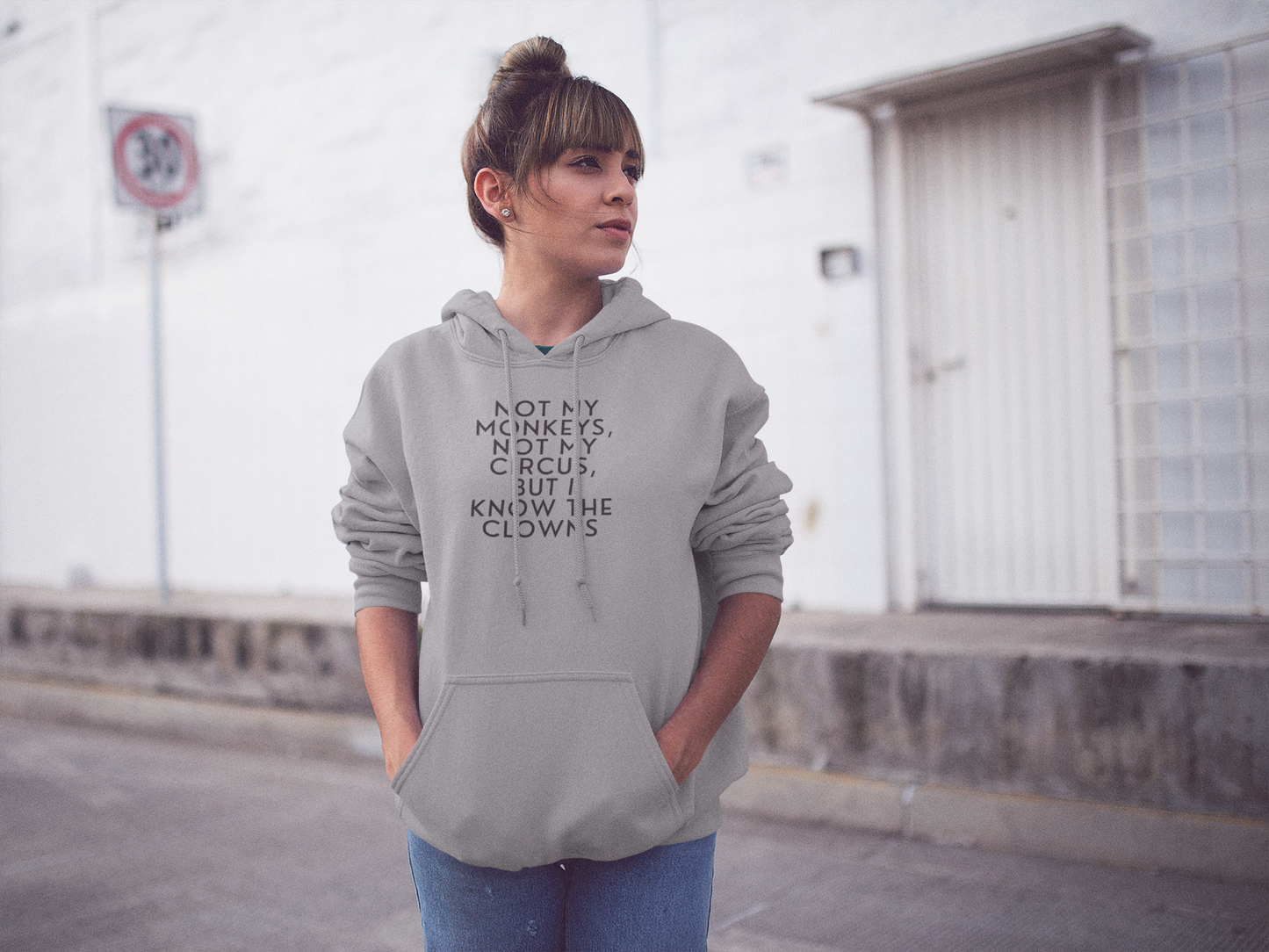 Women's Know The Clowns Gray Hoodie