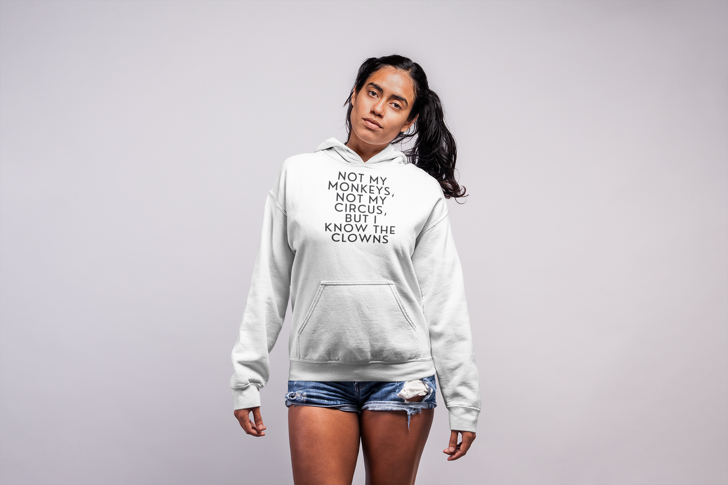 Women's Know The Clowns White Hoodie