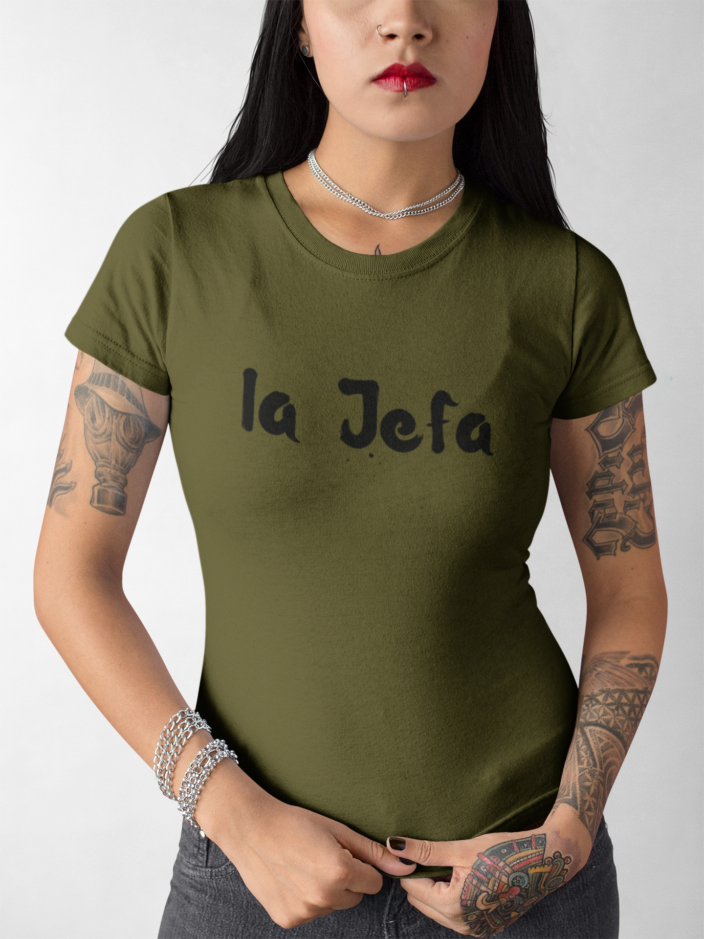 Women's La Jefa Green T-Shirt