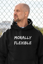 Men's Morally Flexible Black Hoodie