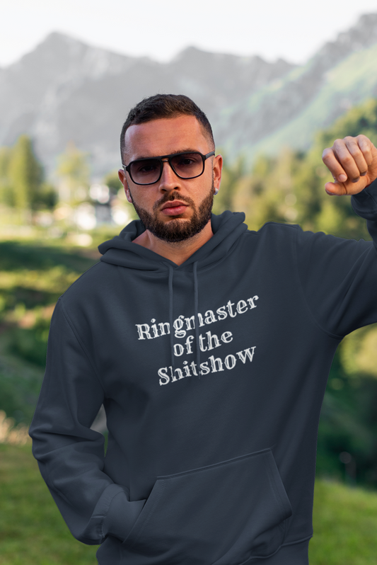 Men's Ringmaster Of The Shitshow Blue Hoodie