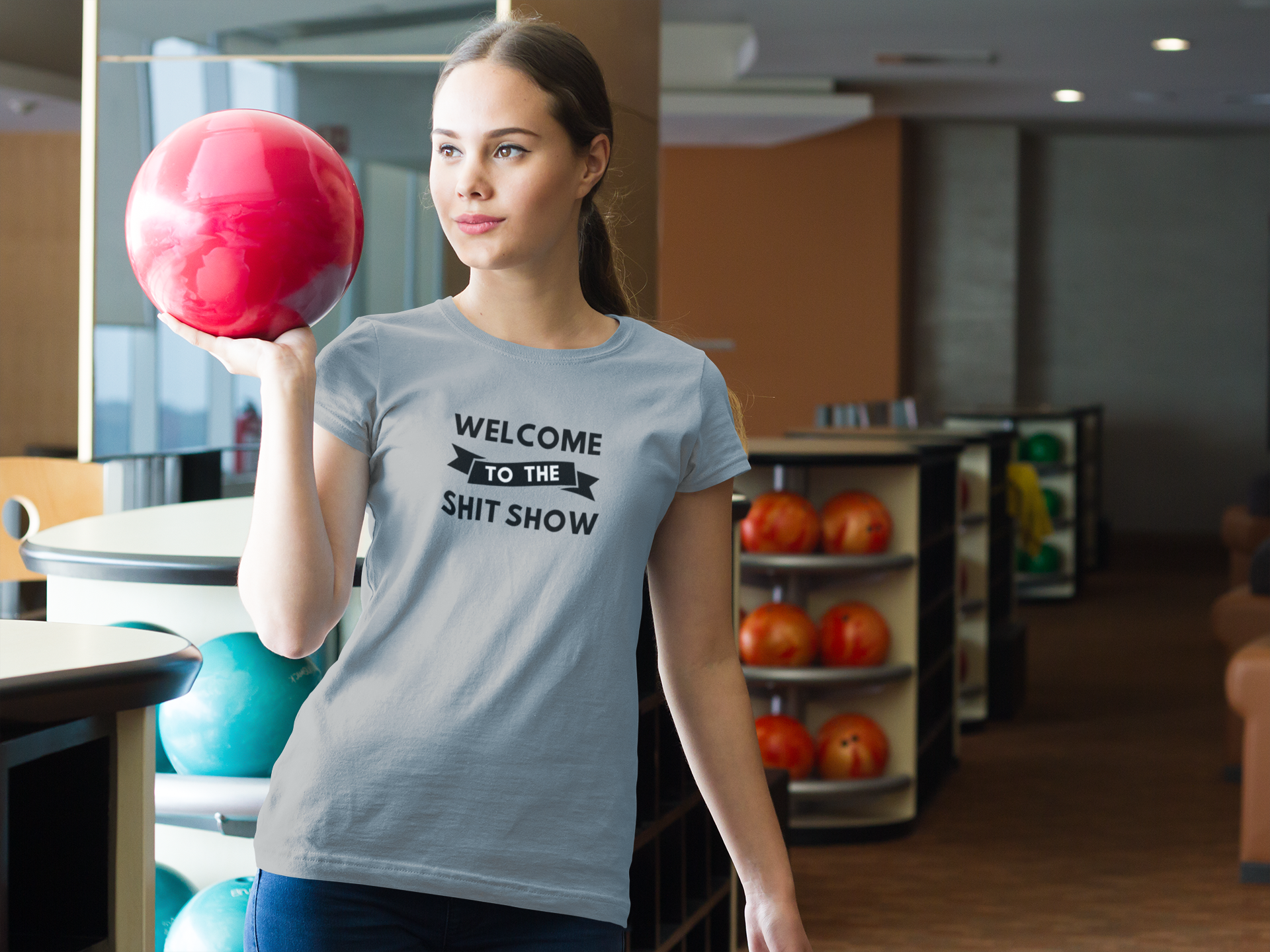 Women's Welcome to the Shitshow Grey T-Shirt