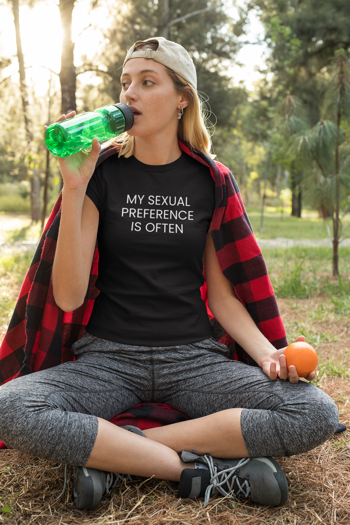 Women's My Sexual Preference Is Often Black T-Shirt