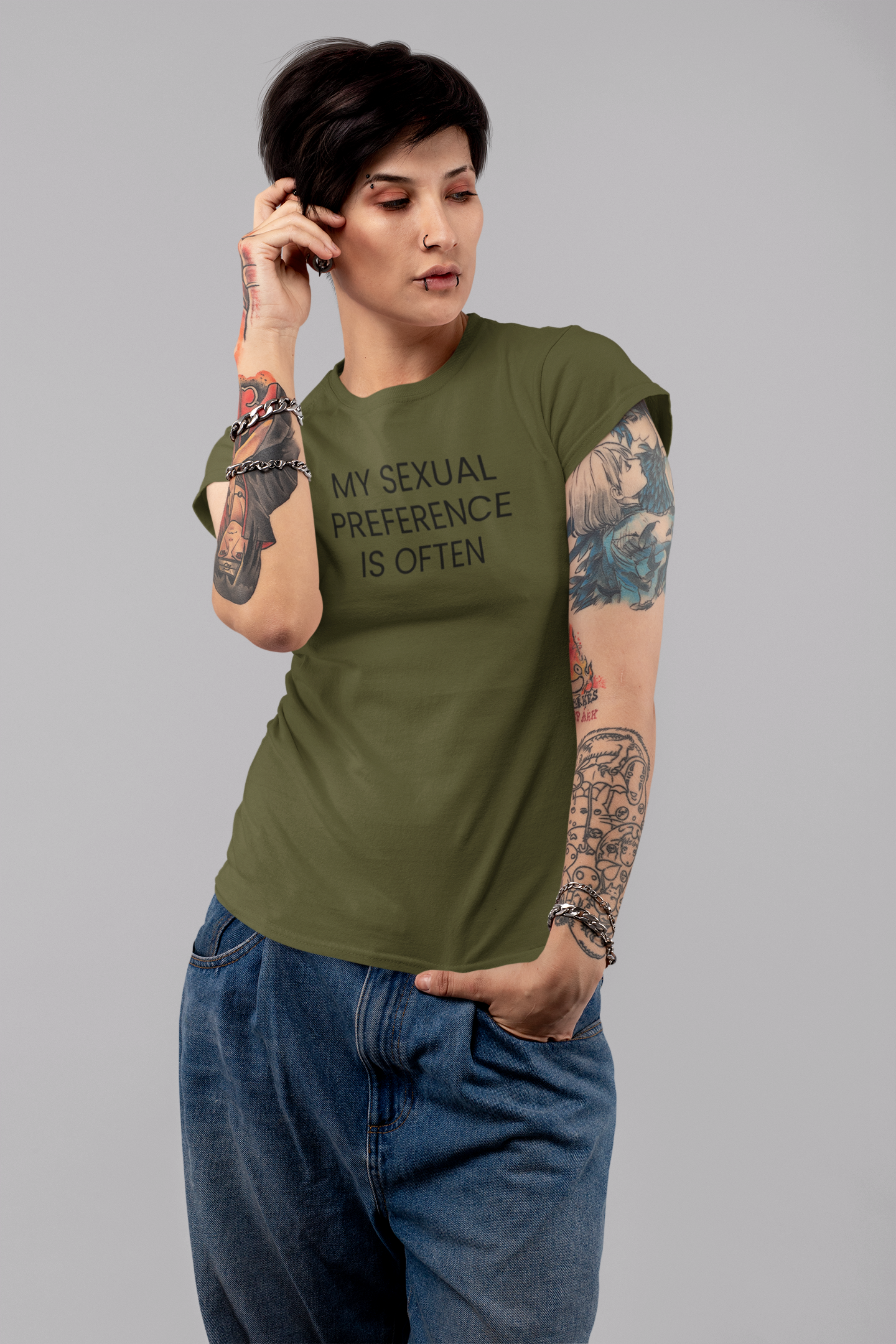 Women's My Sexual Preference Is Often Green T-Shirt