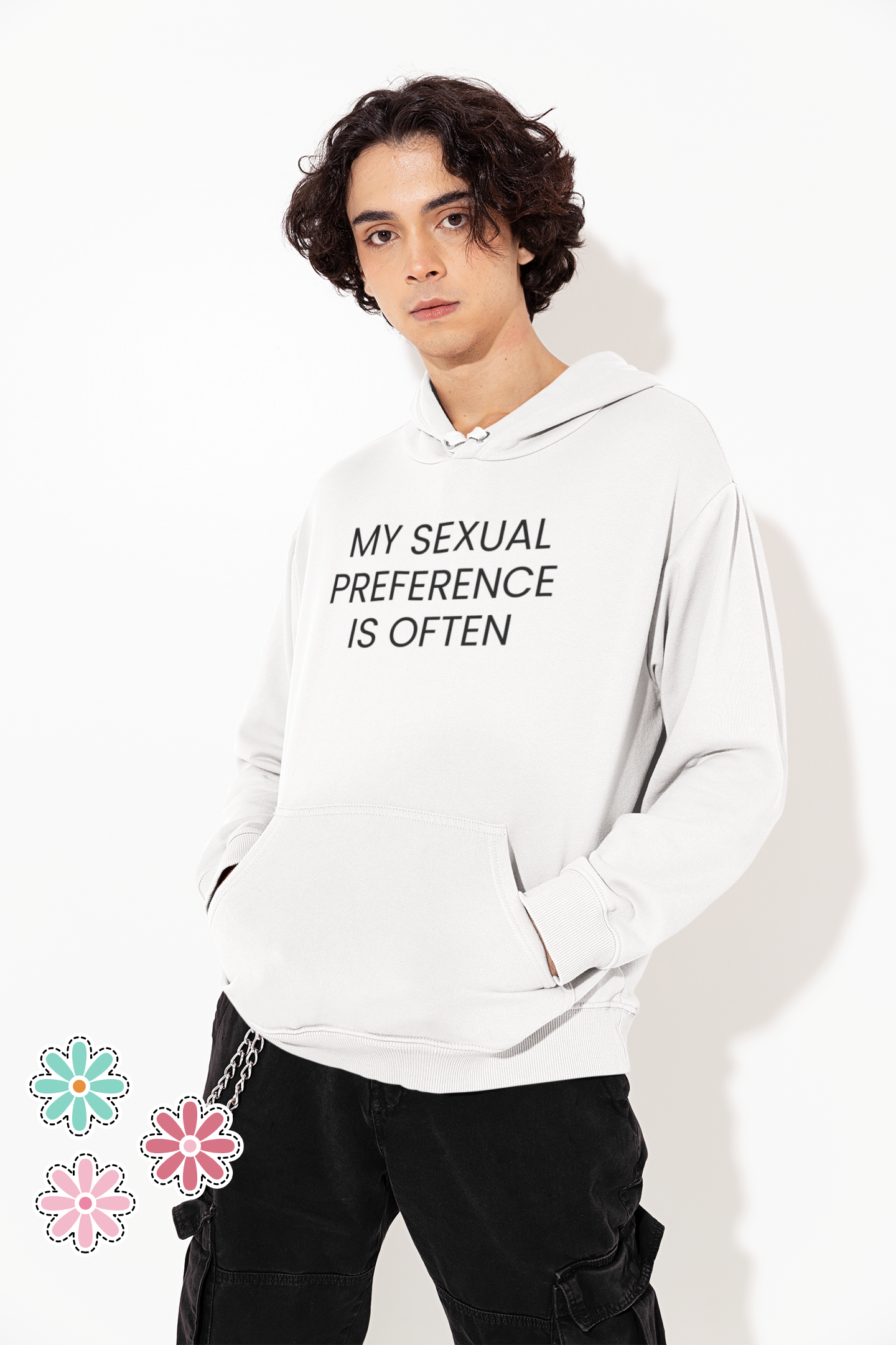 Men's My Sexual Preference Is Often White Hoodie