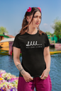 Women's Shhh...No One Cares Black T-Shirt