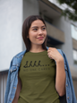 Women's Shhh...No One Cares Green T-Shirt