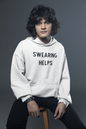 Men's Swearing Helps White Hoodie