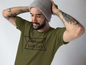 Men's Tattooed Low Life Green T-Shirt