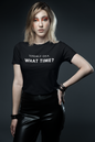 Women's Terrible Idea.  What Time?  Black T-Shirt