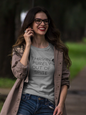 Women's Thriving Purely Out Of Spite Grey T-Shirt