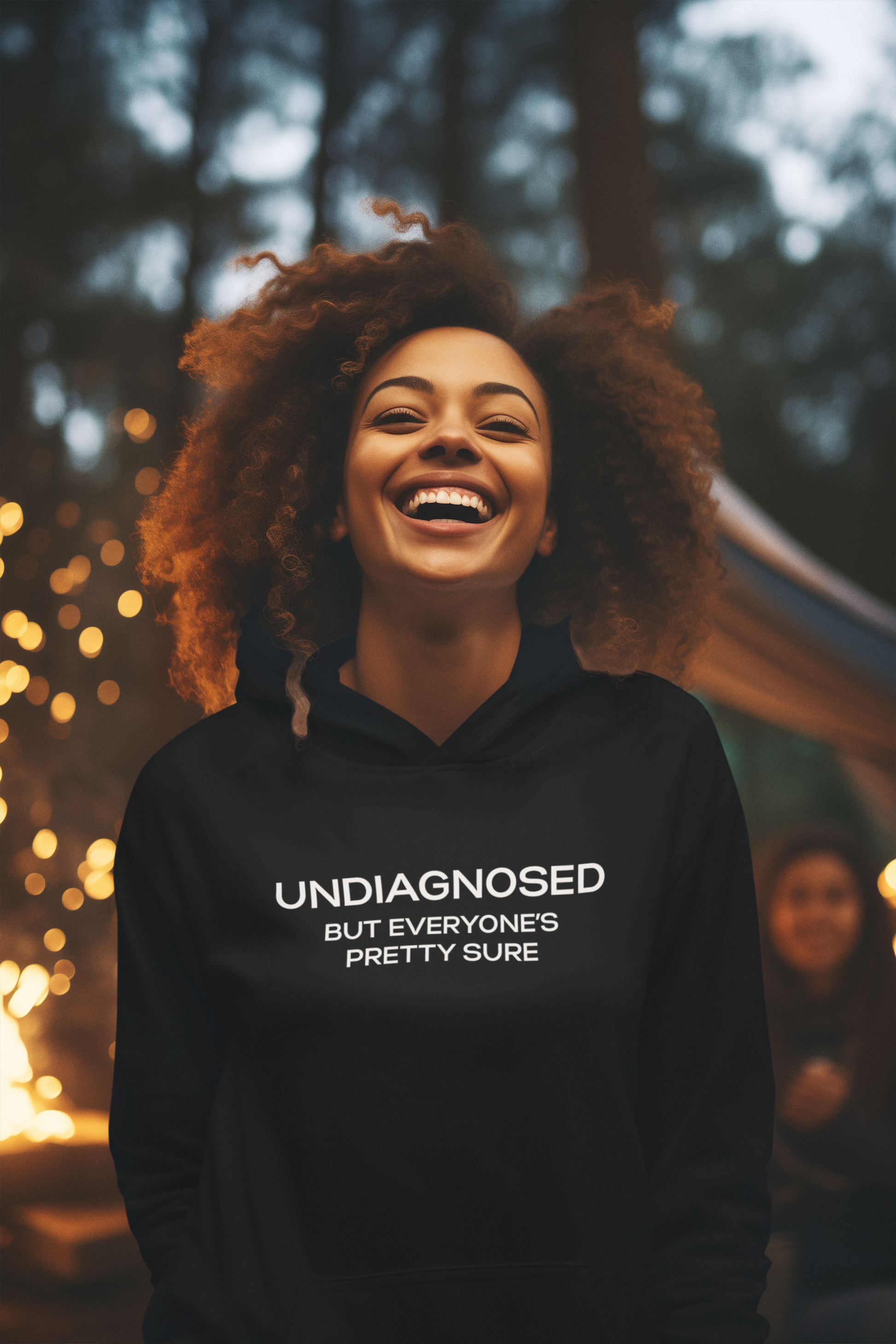 Women's Undiagnosed But Everyone's Pretty Sure Black Hoodie