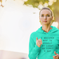 Women's I Whisper WTF To Myself At Least 20 Times A Day Mint Green Hoodie