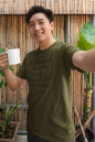 Men's I Whisper WTF To Myself At Least 20 Times A Day Green T-Shirt