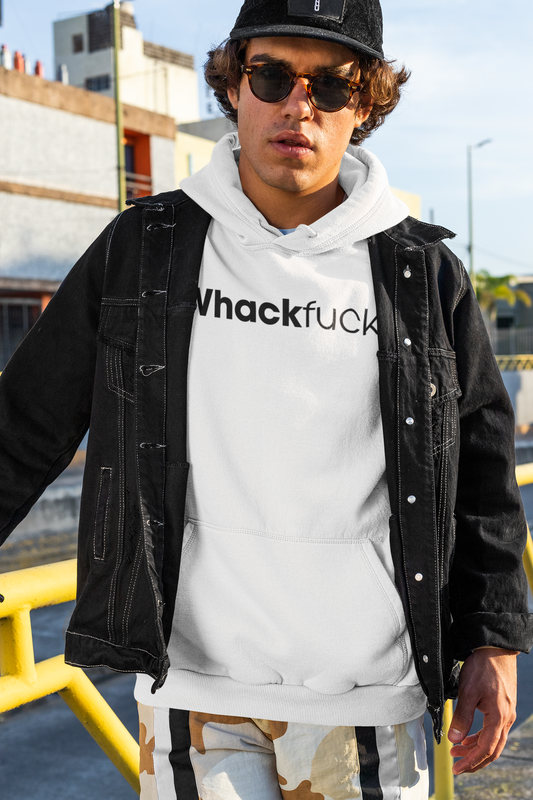 Men's Whack Fuck White Hoodie