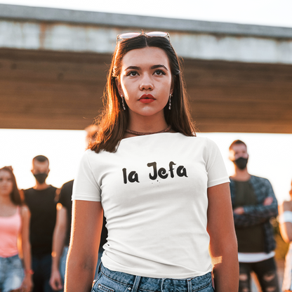 Women's La Jefa White T-Shirt