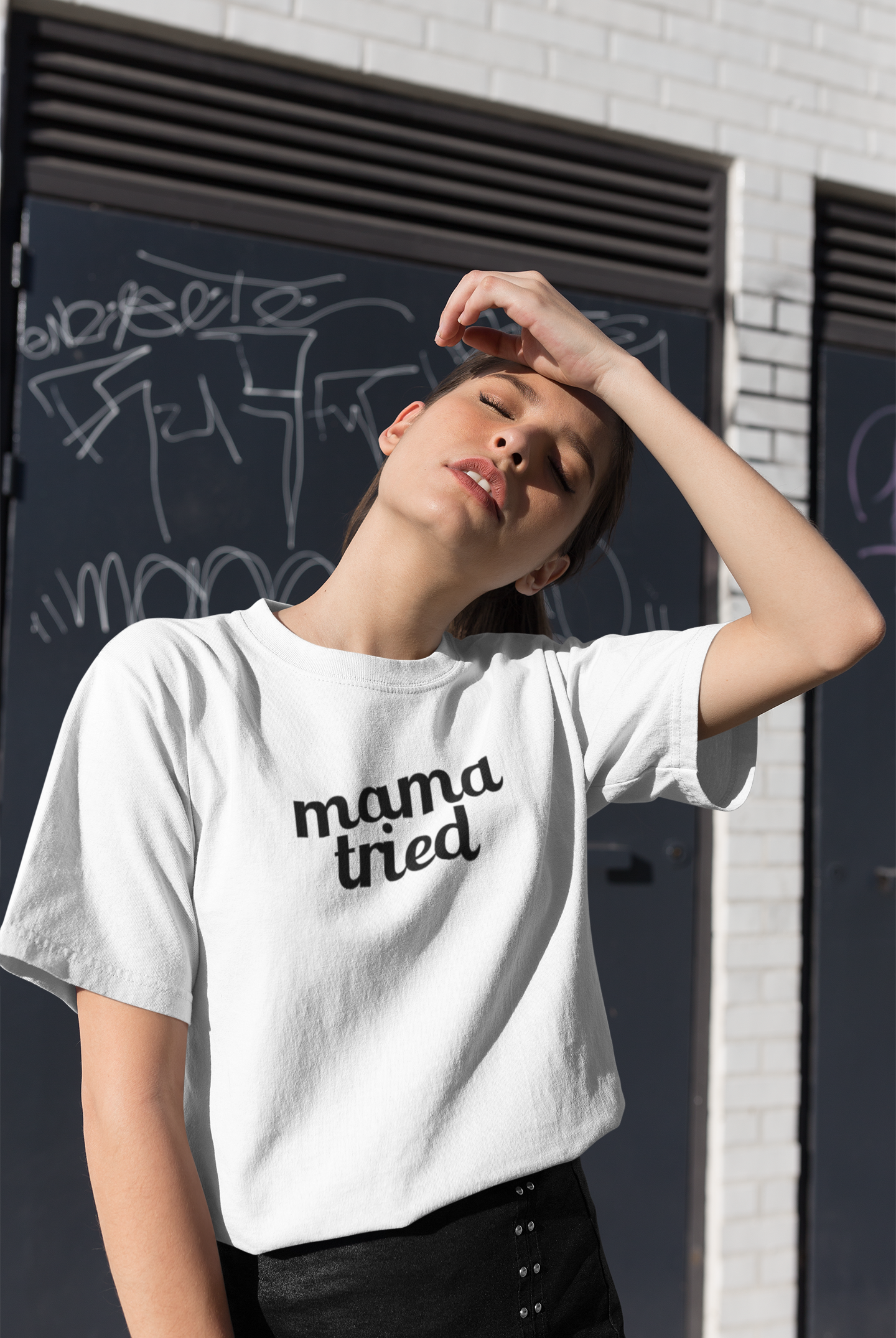 Women's Mama Tried White T-Shirt